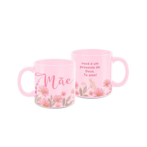 CANECA 100ML ROSA MÃE PRESENTE DE DEUS