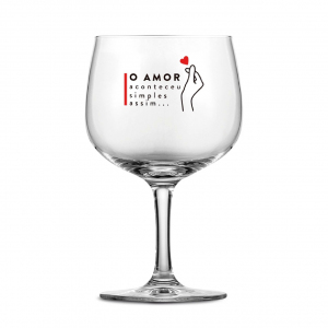 TAÇA GIN 685ML O AMOR ACONTECEU