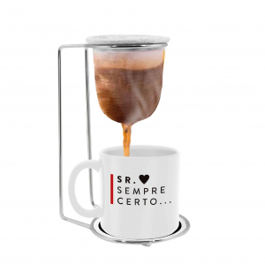 KIT CAFÉ PORCELANA 100ML SR. SEMPRE CERTO
