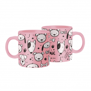 CANECA 330ML ROSA MÃE DE CACHORRO L.M