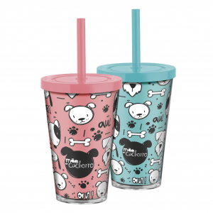 COPO CANUDO 550ML MÃE DE CACHORRO L.M