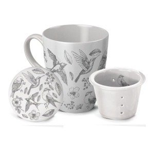 CANECA INFUSOR 300ML PÁSSAROS