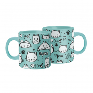 CANECA 330ML TIFFANY MÃE DE GATO L.M