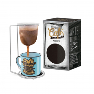 KIT CAFÉ ESMALTADA 160ML FRASES CAFÉ