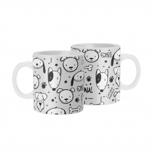 CANECA 330ML BRANCA PAI DE CACHORRO L.M