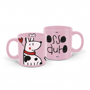 CANECA 330ML ROSA OSSO DURO L.M.