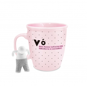 CANECA COM INFUSOR SILICONE AVÓ POÁ