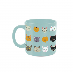 CANECA 330ML TIFANY RAÇA GATOS
