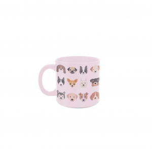 CANECA 100ML ROSA RAÇA CACHORROS