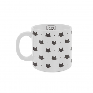 CANECA 330ML BRANCA CATS