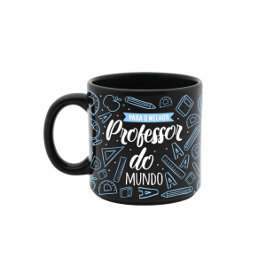 CANECA 330ML PRETA MELHOR PROFESSOR