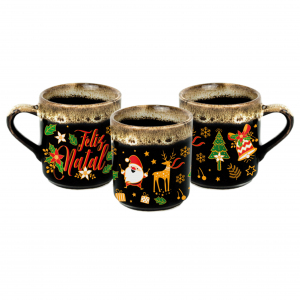 Xícara Cafézinho Feliz Natal