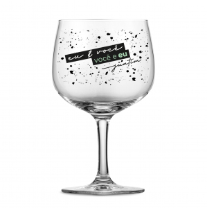 TAÇA GIN 685ML VOCÊ E EU/ EU E VOCÊ
