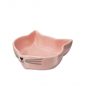 COMEDOURO ROSA 3D GATO