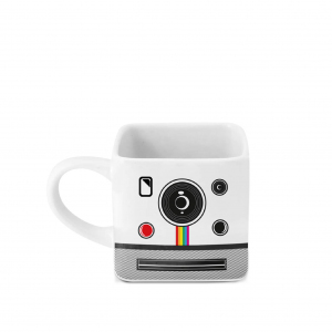 Caneca Cerâmica - Quadrada White- Camera - 300ml