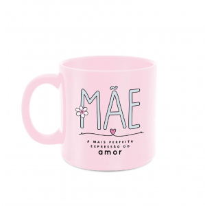 CANECA 360ML ROSA MÃE EXPRESSÃO DO AMOR