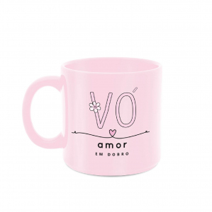CANECA 330ML ROSA VÓ, AMOR EM DOBRO