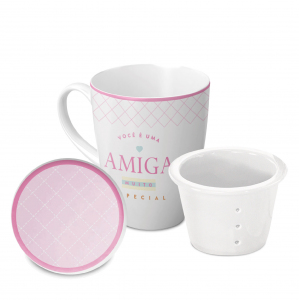 CANECA INFUSOR 300ML AMIGA MUITO ESPECIAL