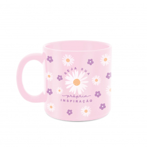 CANECA 330ML ROSA INSPIRAÇÃO