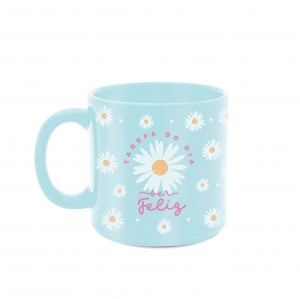 CANECA 330ML TIFFANY TAREFA DO DIA SER FELIZ