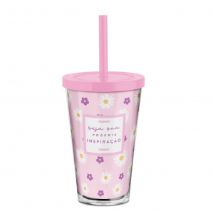 COPO CANUDO 550ML INSPIRAÇÃO
