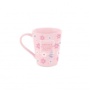 CANECA TRENDY 120ML ROSA AQUELE QUE TE GUARDA