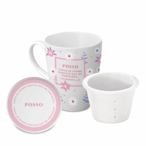 CANECA INFUSOR 300ML POSSO TODAS AS COISAS FEM.