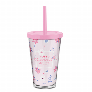 COPO CANUDO 550ML POSSO TODAS AS COISAS FEM.