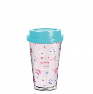 COPO CAFÉ 550ML DEUS É O NOSSO REFUGIO FEM.