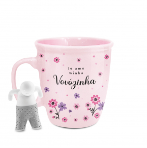 CANECA COM INFUSOR SILICONE VOVÓZINHA