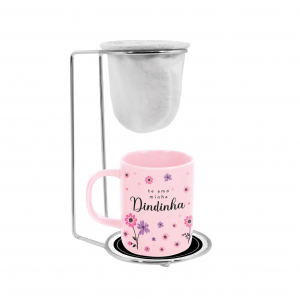 KIT CAFÉ PORCELANA 140ML DINDINHA