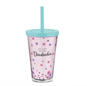 COPO CANUDO 550ML DINDINHA