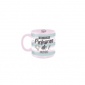 CANECA 100ML ROSA MELHOR PROFESSORA