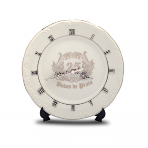 RELOGIO GRANDE CLASSIC BODAS DE PRATA 