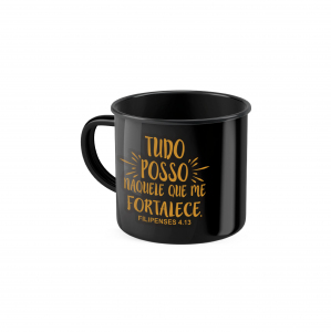 CANECA ESMALTADA 370ML SALMOS