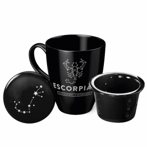 CANECA INFUSOR 300ML BLACK ESCORPIAO