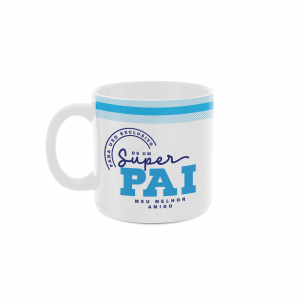 CANECA 330ML BRANCA SUPER PAI