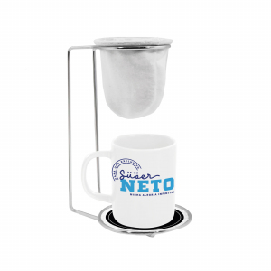 KIT CAFÉ PORCELANA 140ML BRANCA SUPER NETO