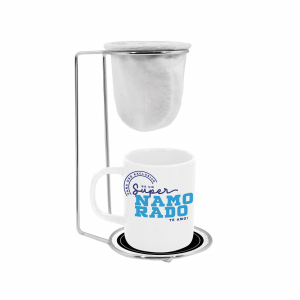 KIT CAFÉ PORCELANA 140ML BRANCA SUPER NAMORADO