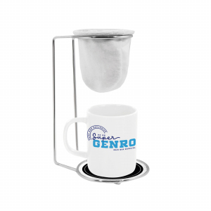 KIT CAFÉ PORCELANA 140ML BRANCA SUPER GENRO