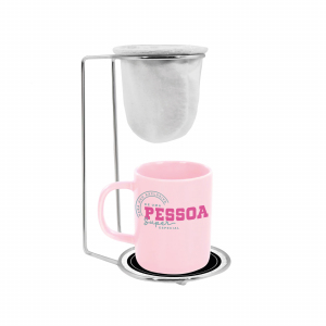 KIT CAFÉ PORCELANA 140ML BRANCA SUPER ESPECIAL FEM.