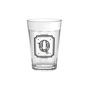 COPO AMERICANO 190ML MONOGRAMA Q BLACK