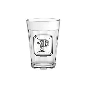 COPO AMERICANO 190ML MONOGRAMA P BLACK