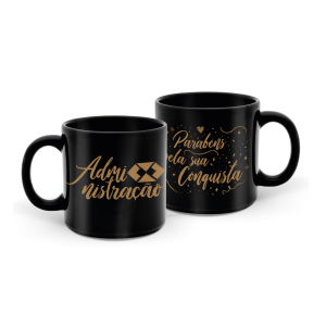 CANECA 330ML PRETA  ADMINISTRAÇÃO