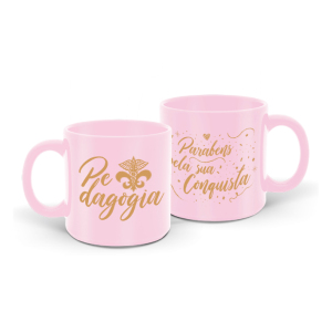 CANECA 330ML ROSA PEDAGOGIA