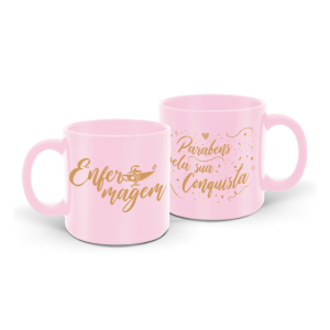 CANECA 330ML ROSA ENFERMAGEM