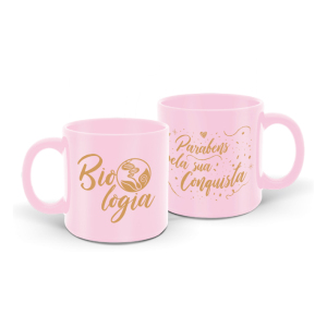 CANECA 330ML ROSA BIOLOGIA