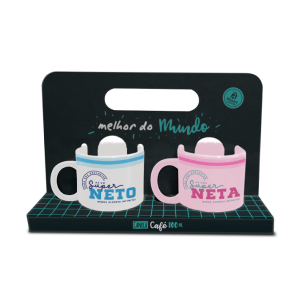 CONJUNTO CANECA 100ML SUPER NETO/NETA