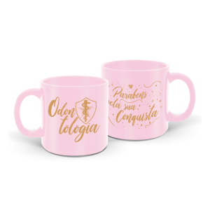 CANECA 330ML ROSA ODONTOLOGIA