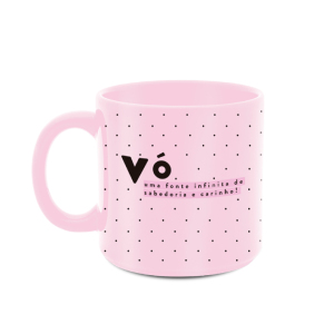 CANECA 330ML ROSA AVÓ POÁ